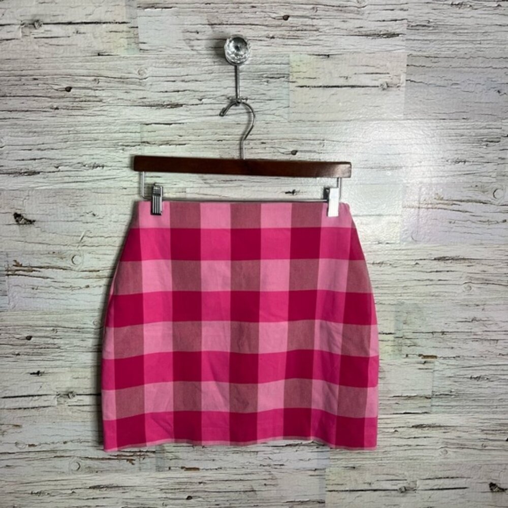 Autres Filles pink plaid check mini skirt Size medium